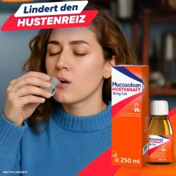 Hustensaft 2x 250ml | löst Schleim, erleichtert Abhusten und lindert Hustenreiz>Mucosolvan Discount