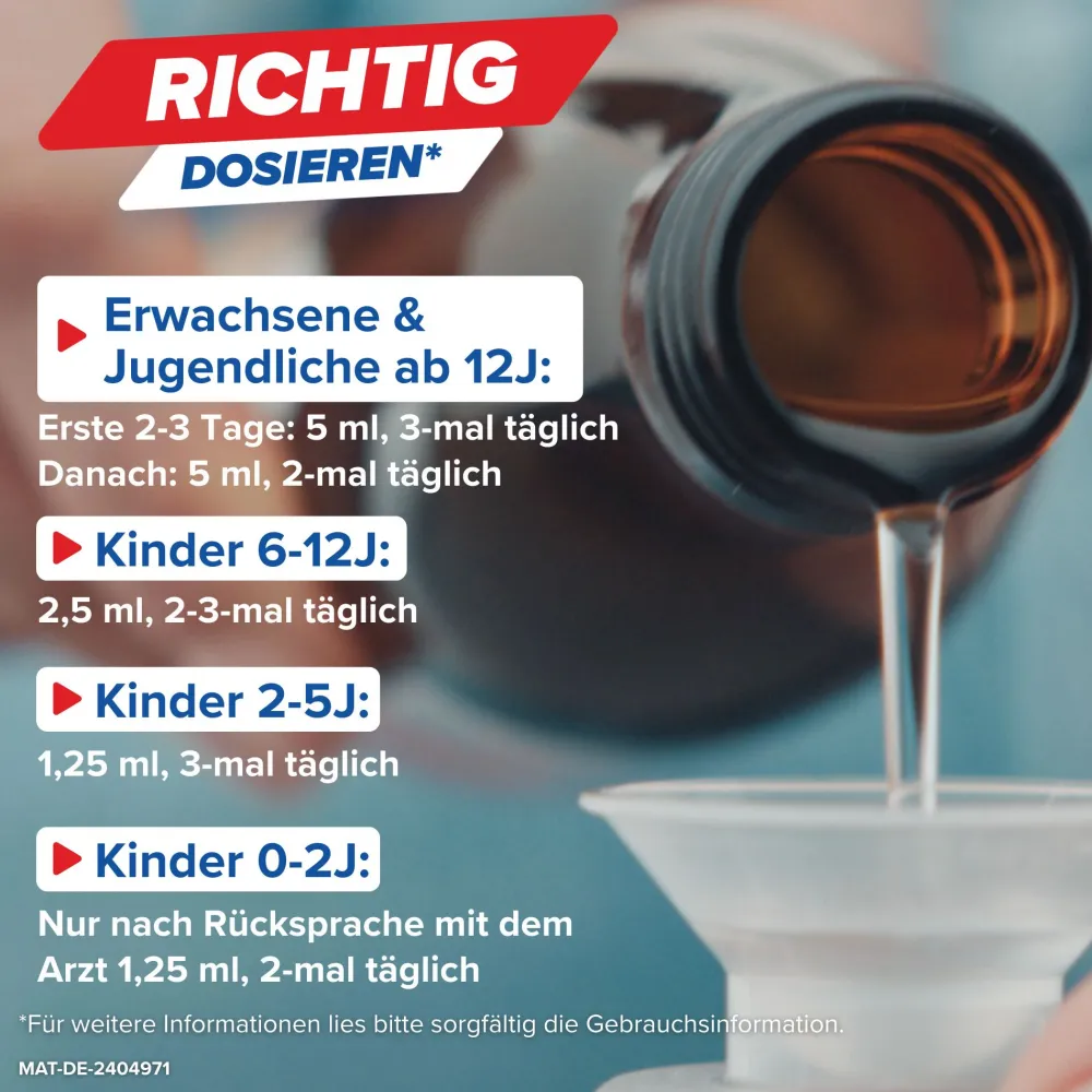 Hustensaft 2x 250ml | löst Schleim, erleichtert Abhusten und lindert Hustenreiz>Mucosolvan Discount