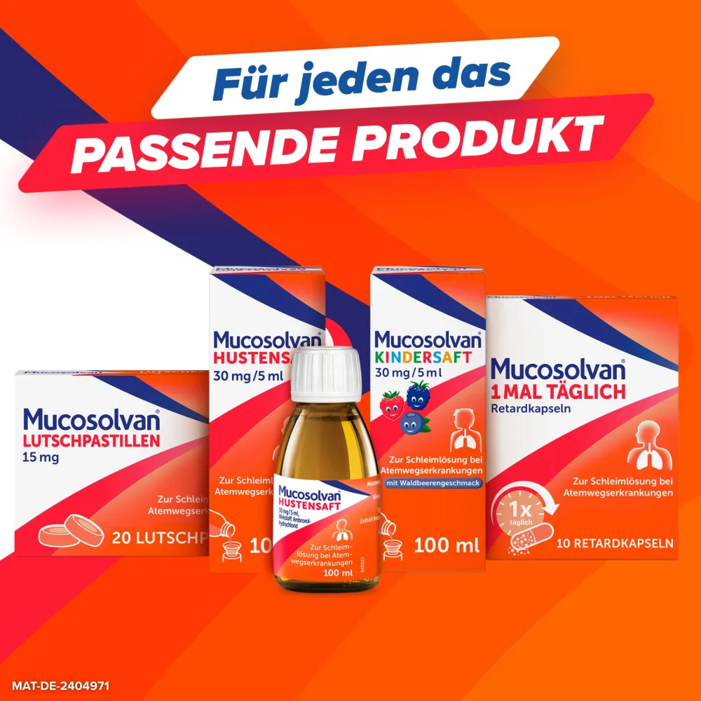 Inhalationslösung 2x 100ml | löst Schleim und lindert den Hustenreiz>Mucosolvan Hot
