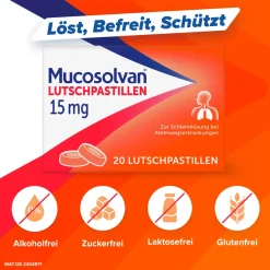 Lutschpastillen 20 Stk. | lösen Schleim und erleichtern das Abhusten|Mucosolvan Outlet