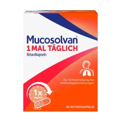 Retardkapseln 50Stk. I  1x täglich |lösen zähen Schleim I praktische Kapseln>Mucosolvan Outlet
