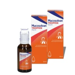 Tropfen 2x 50ml | lösen festsitzenden Schleim und erleichtern das Abhusten>Mucosolvan Best