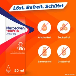 Tropfen 2x 50ml | lösen festsitzenden Schleim und erleichtern das Abhusten><noscript><img width=