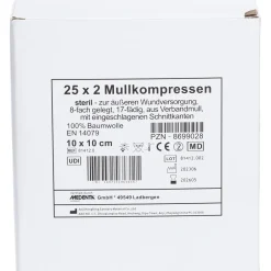 Mullkompressen 8 fach 10 x 10 cm steril><noscript><img width=