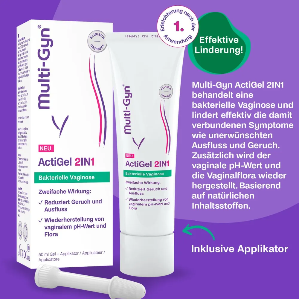 ActiGel 2IN1 – Vaginalgel zur schnellen Behandlung von bakterieller Vaginose>Multi-Gyn
