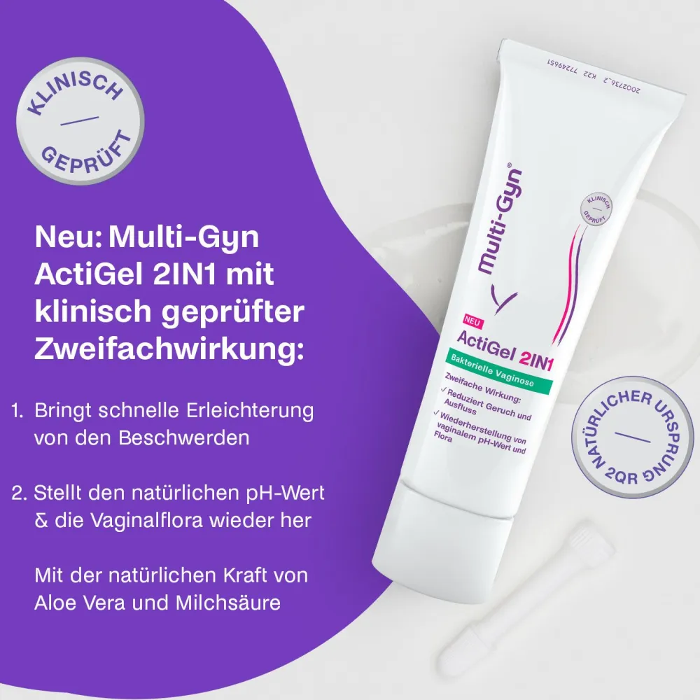 ActiGel 2IN1 – Vaginalgel zur schnellen Behandlung von bakterieller Vaginose>Multi-Gyn