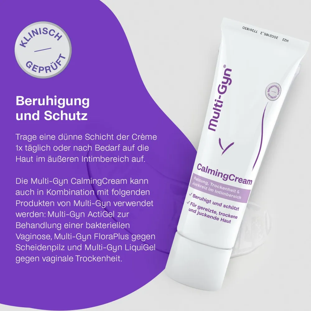 CalmingCream – beruhigt und schützt juckende, gereizte und trockene Haut im Intimbereich|Multi-Gyn New