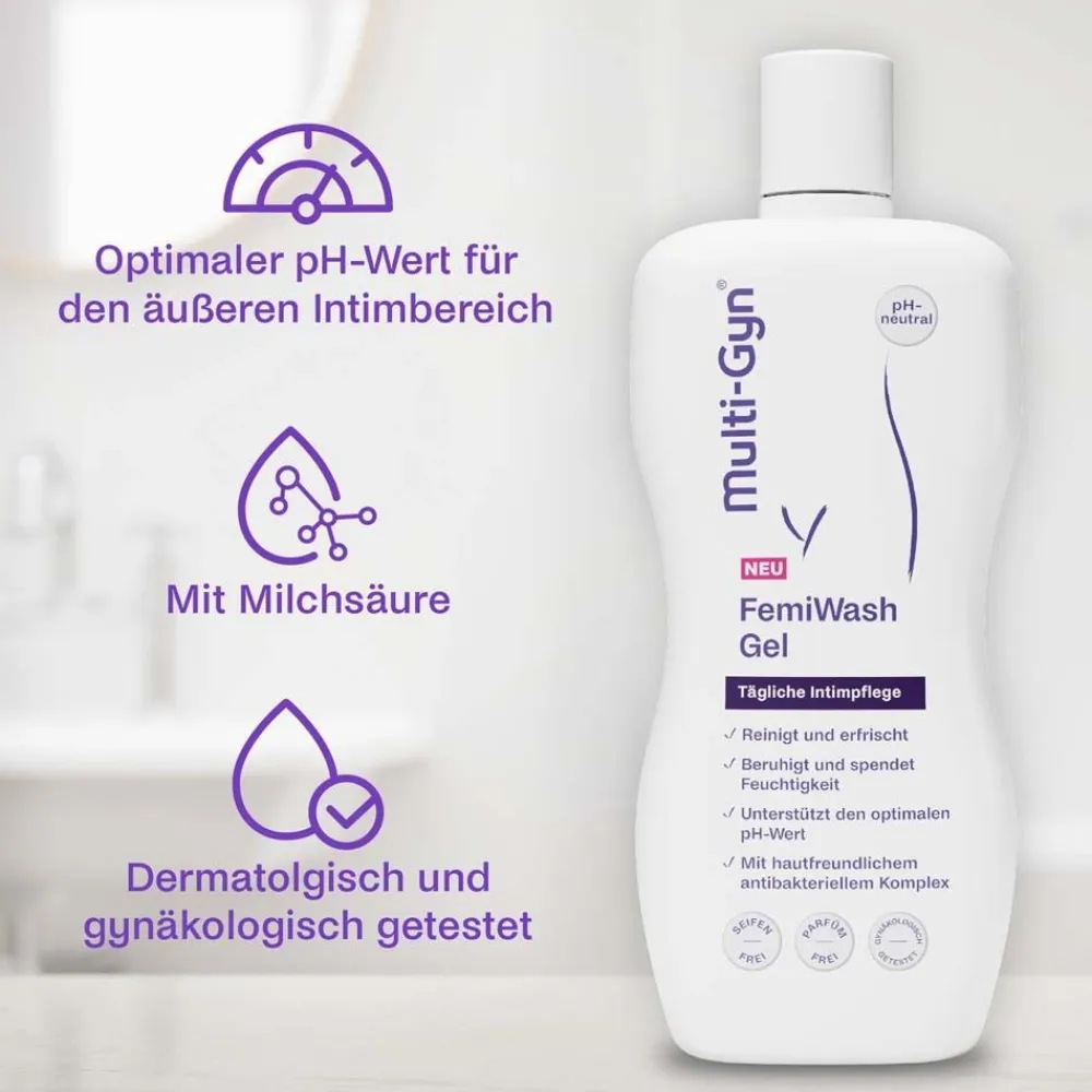 FemiWash Gel – tägliche Intimhygiene für Frauen>Multi-Gyn Best
