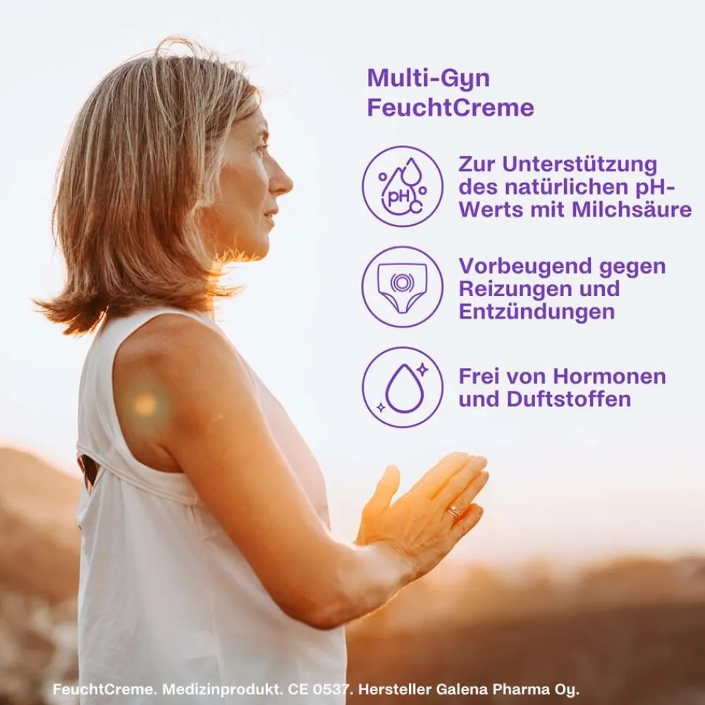 ® FeuchtCreme - Vaginalcreme bei Scheidentrockenheit - hormonfrei - für tägliche Intimpflege|Multi-Gyn New