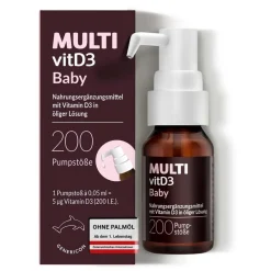 MULTIvitD3 Baby – Vitamin D3 für Babys und Kleinkinder mit praktischer und leicht anzuwendender Dosierpumpe> Online