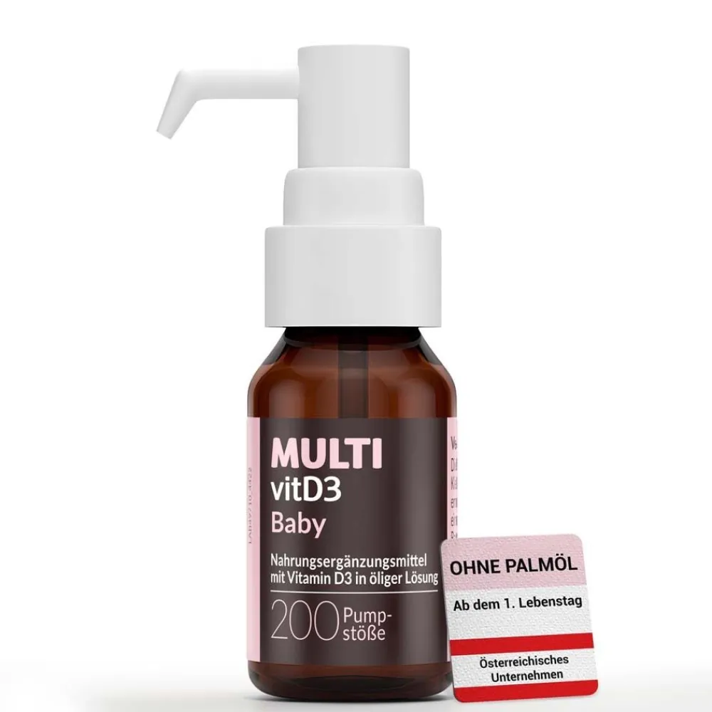 MULTIvitD3 Baby – Vitamin D3 für Babys und Kleinkinder mit praktischer und leicht anzuwendender Dosierpumpe> Online