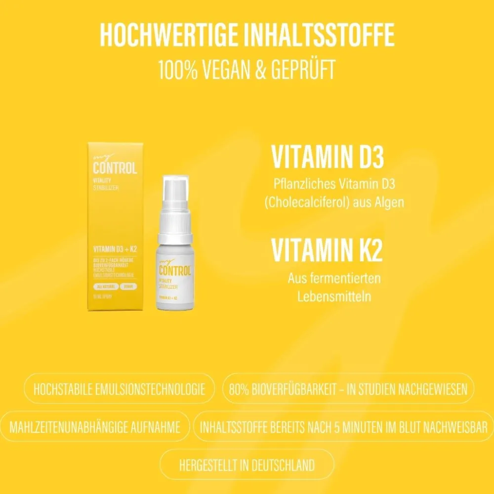my Control® Vitality Stabilizer – Vitamin D3 + K2 Spray> New