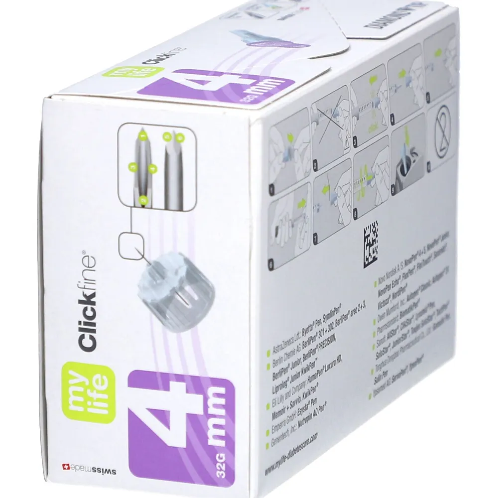 mylife Clickfine® Pen-Nadeln 4 mm 32G> Sale