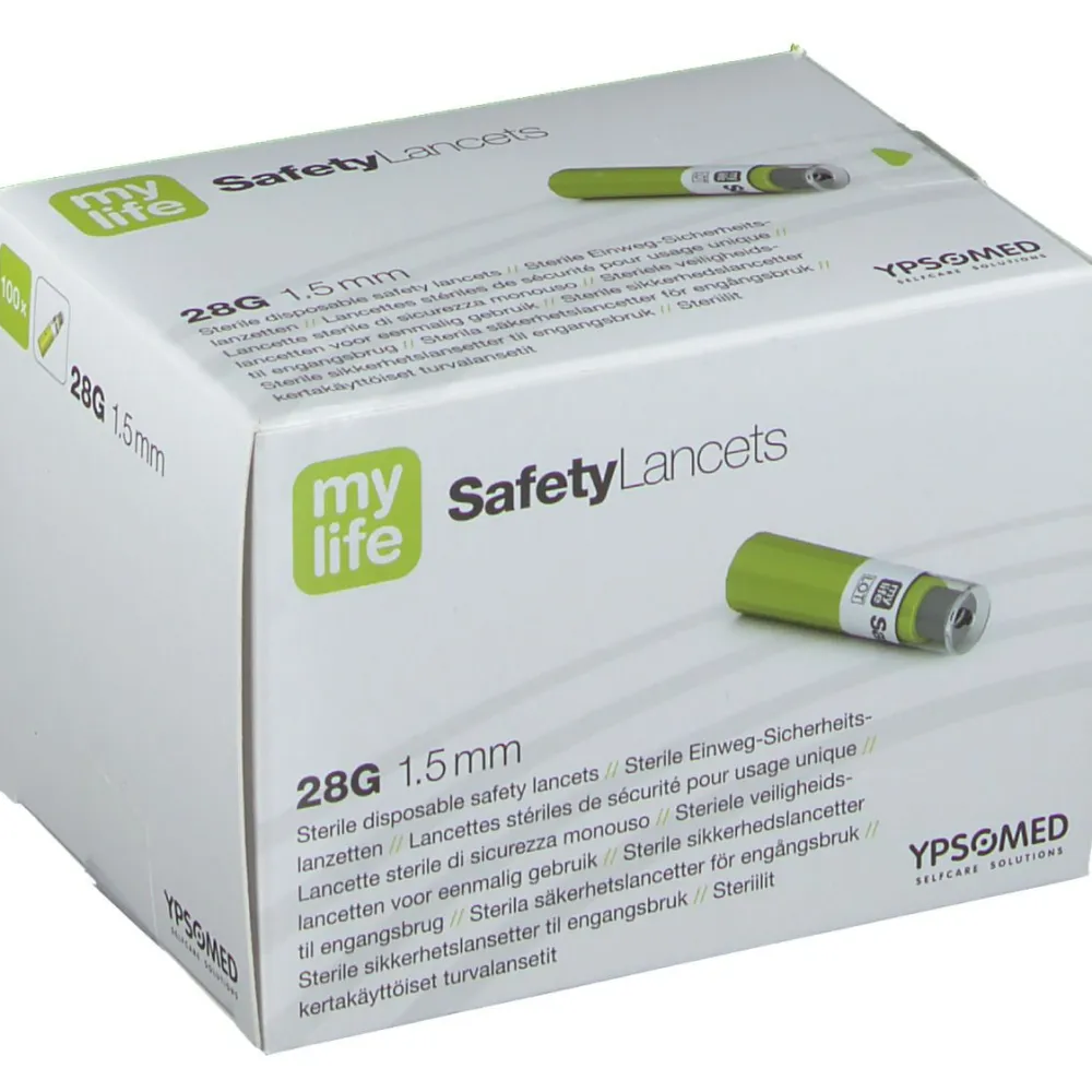SafetyLancets Comfort Sicherheitsnadeln 28G 1,5 mm>mylife New