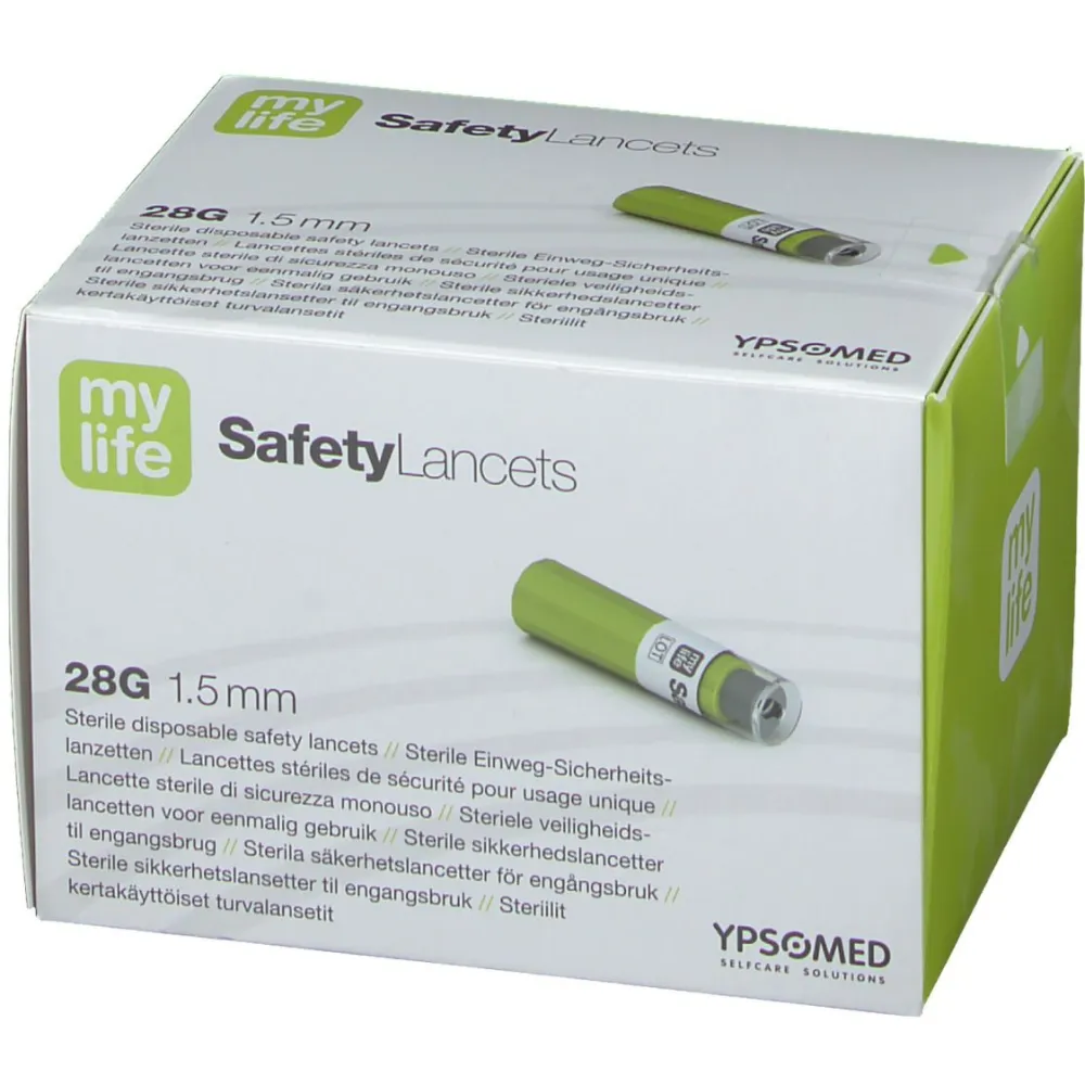 SafetyLancets Comfort Sicherheitsnadeln 28G 1,5 mm>mylife New