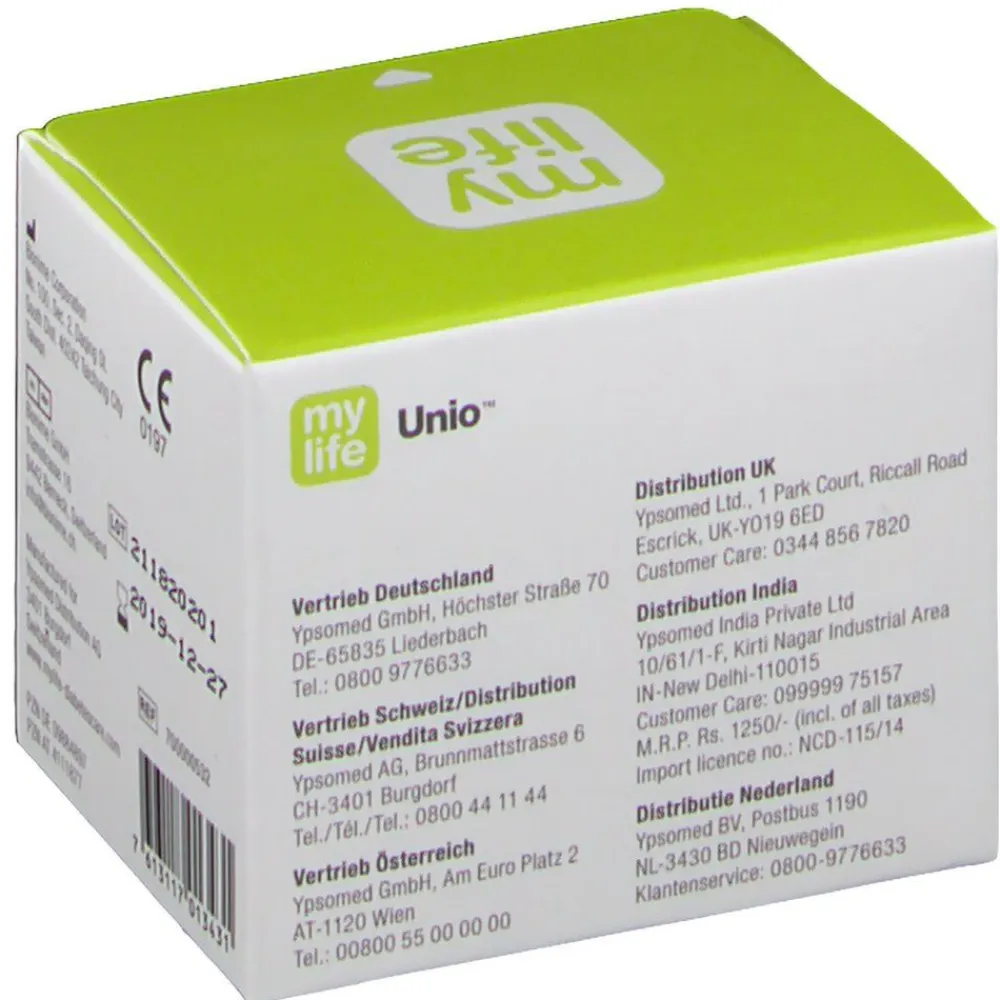 Unio Blutzucker-Teststreifen>mylife Online