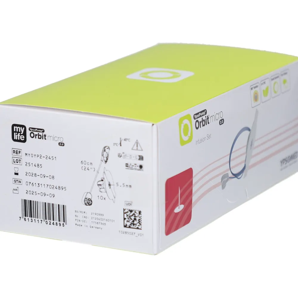 mylife YpsoPump Orbit micro Infusionsset mit feiner Stahlkanüle> Outlet