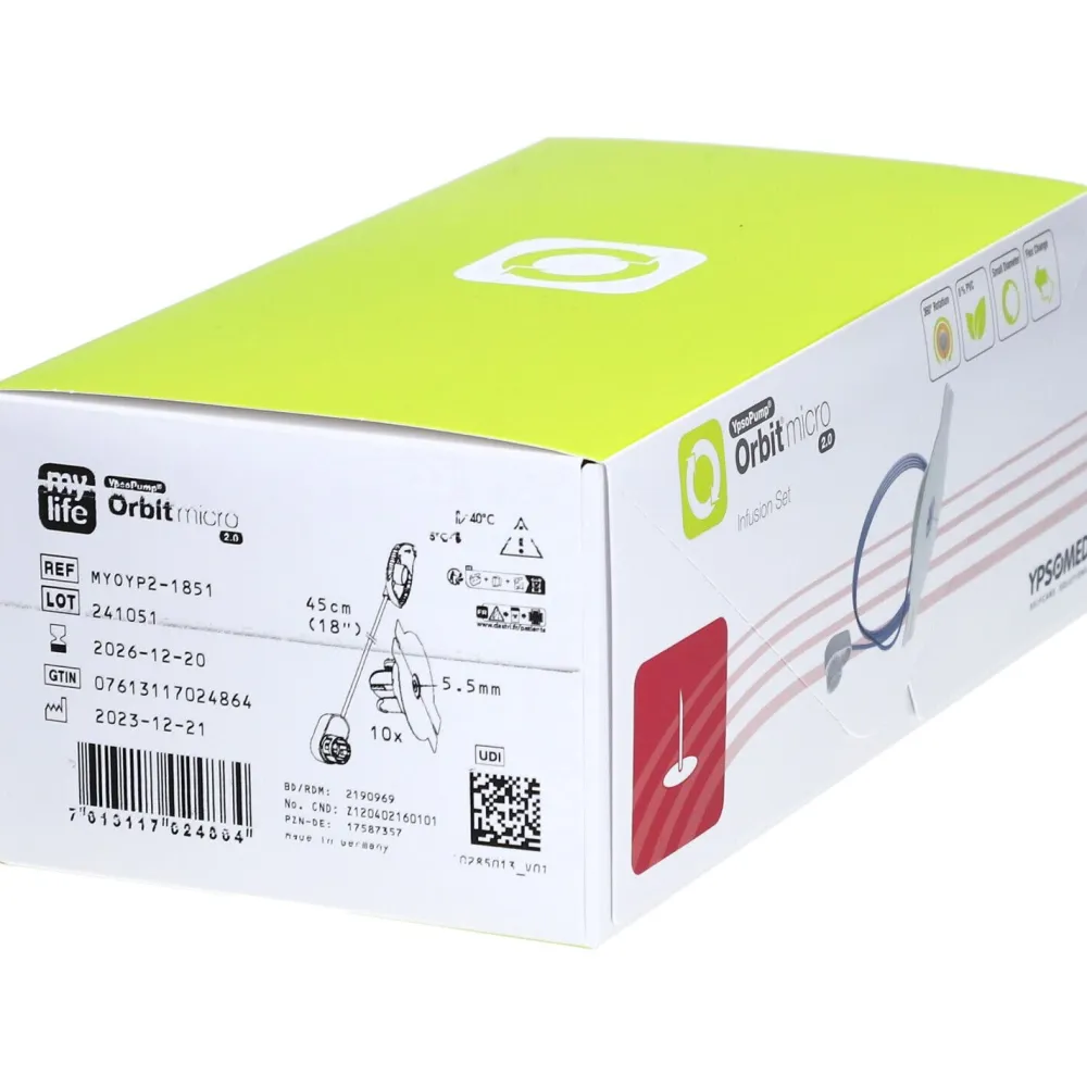 mylife™ YpsoPump® ® Orbit®micro 5,5 mm / 45 cm 2.0| Clearance