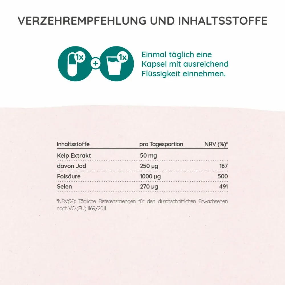 Schilddrüsenkraft - Jod + Selen|MYLILY Discount