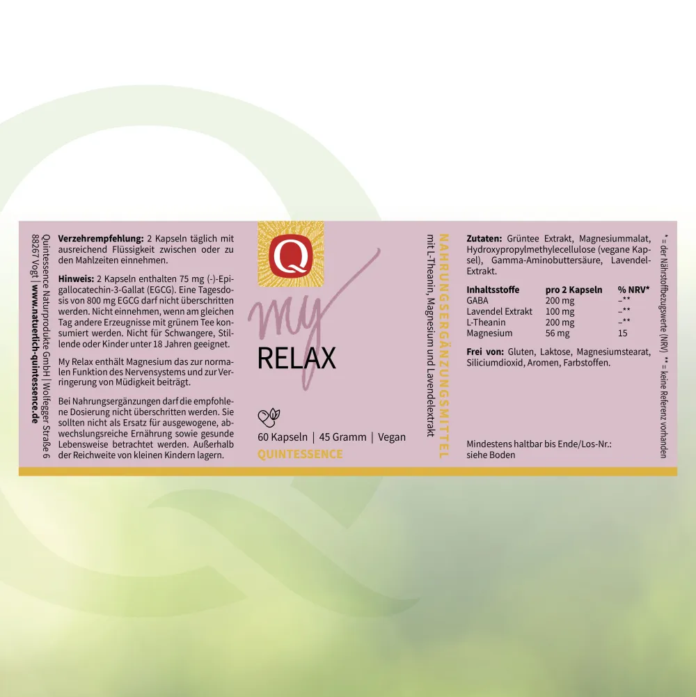 my Relax Kapseln von>Quintessence Hot