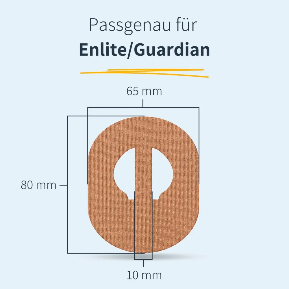 | Medtronic Guardian Enlite 3 / 4 Overpatch - Oval>MySweetStitch