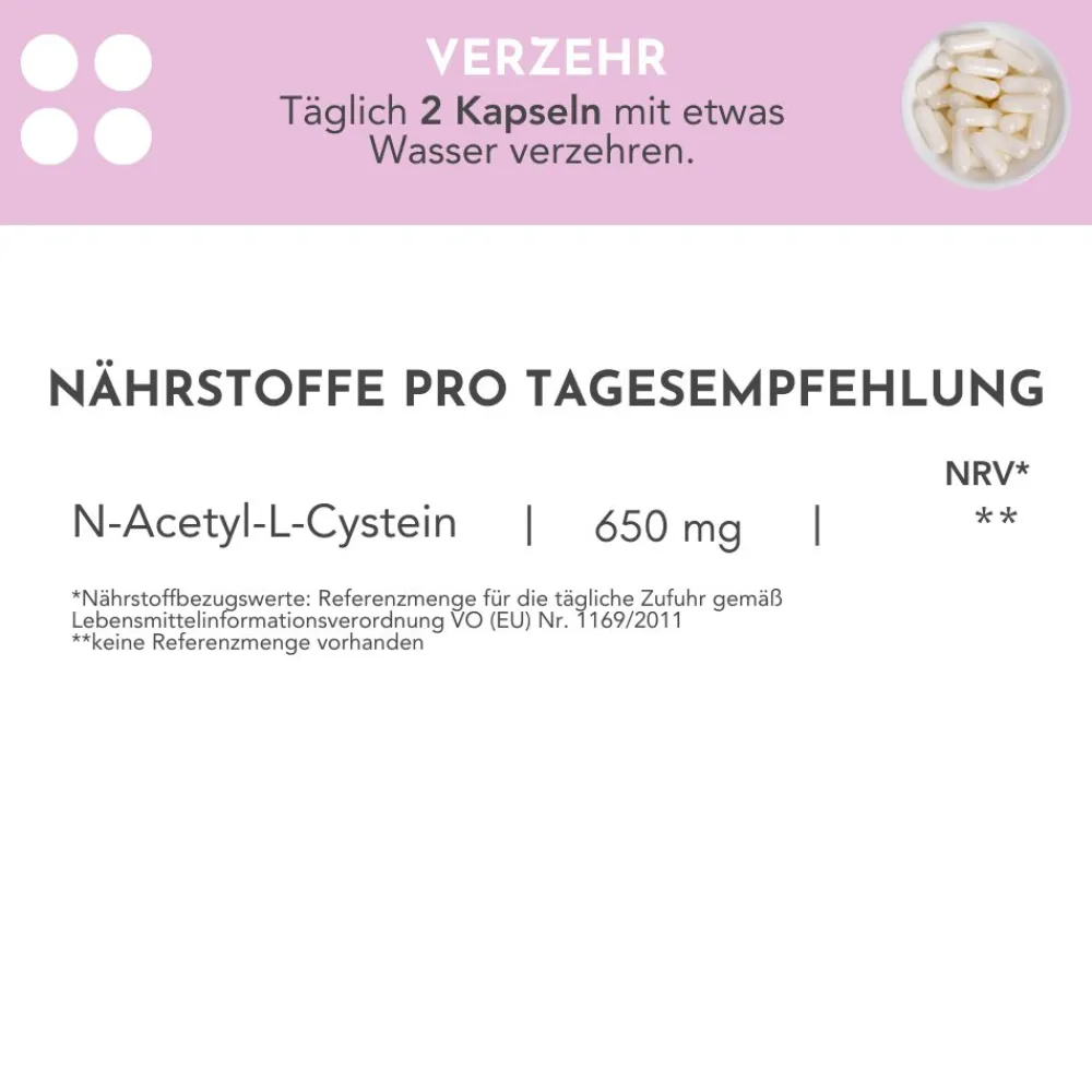 N-Acetyl-L-Cystein (NAC) 650mg|CARI NUTRITION