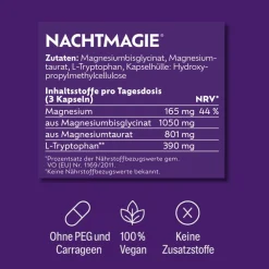 NACHTMAGIE® Magnesiumbisglycinat, Magnesiumtaurat, L-Tryptophan><noscript><img width=