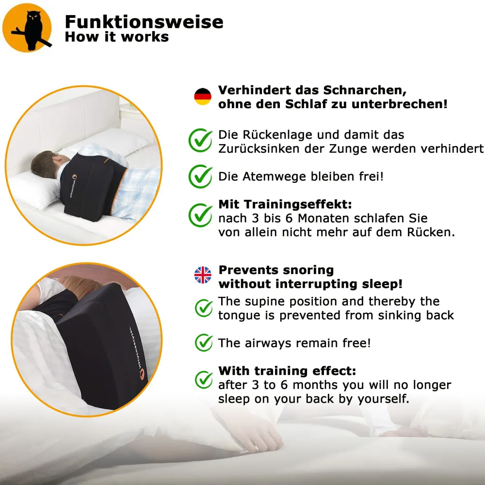 Nachtwaechter Schlafweste + Aufblasbares Rückenkissen| Outlet