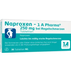 Naproxen - 1 A Pharma® 250 mg bei Regelschmerzen> Hot