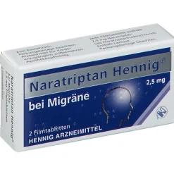 Hennig® 2,5mg bei Migräne>Naratriptan New