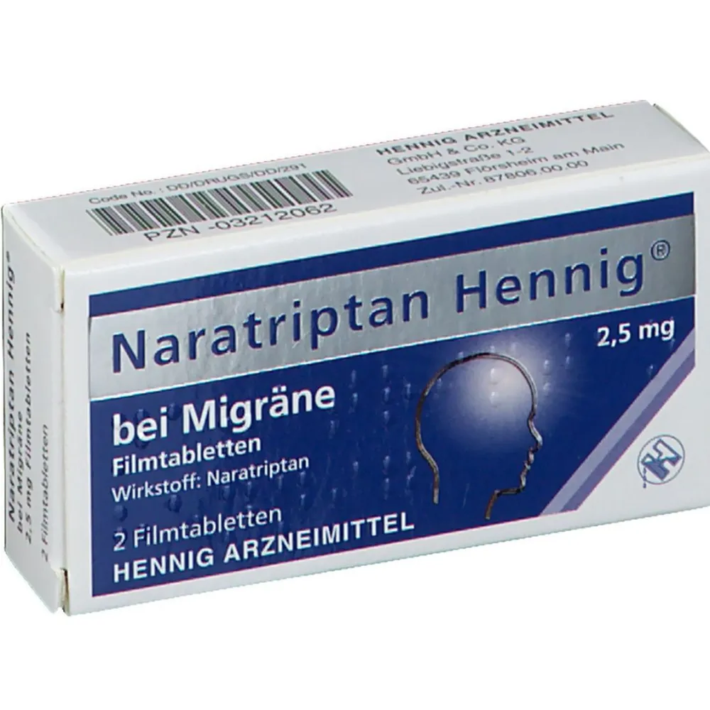 Hennig® 2,5mg bei Migräne>Naratriptan New