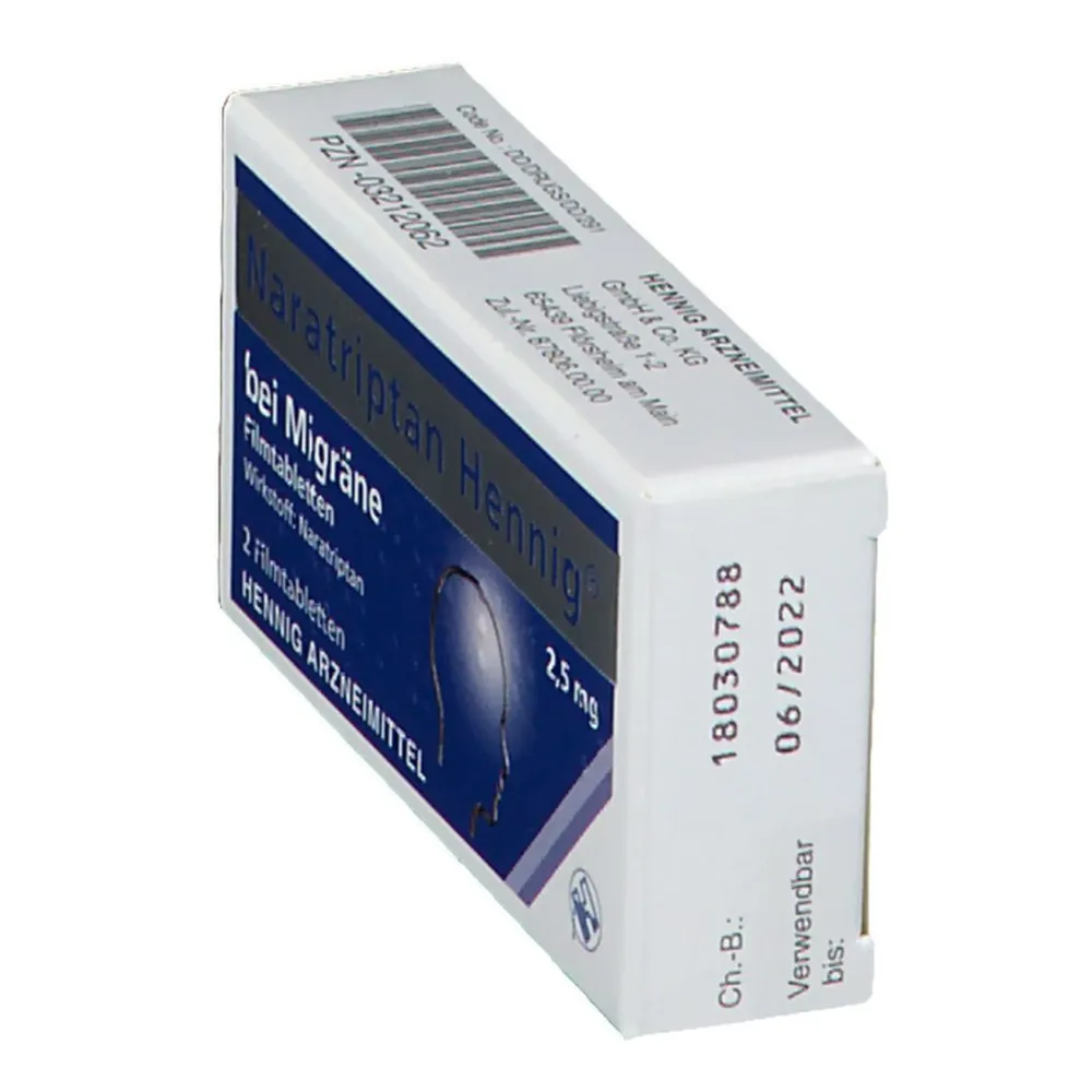 Hennig® 2,5mg bei Migräne>Naratriptan New
