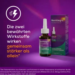 NasAllegra® Heuschnupfenspray I 2-in-1 Wirkstoffkombi bei Pollenallergie - Jetzt 10% mit dem Code nattermann10 sparen*> Online