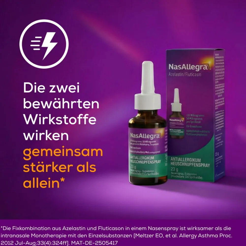NasAllegra® Heuschnupfenspray I 2-in-1 Wirkstoffkombi bei Pollenallergie - Jetzt 10% mit dem Code nattermann10 sparen*> Online