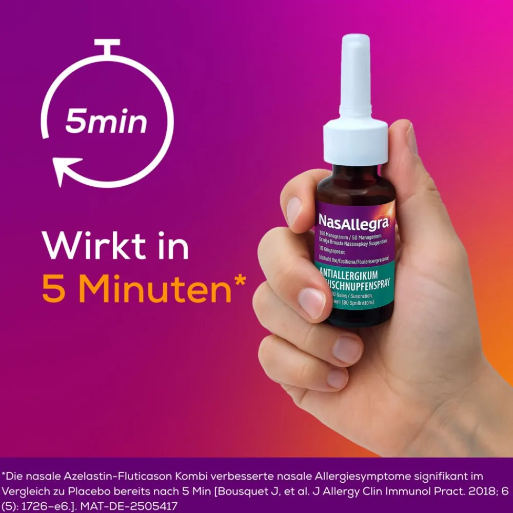 NasAllegra® Heuschnupfenspray I 2-in-1 Wirkstoffkombi bei Pollenallergie - Jetzt 10% mit dem Code nattermann10 sparen*> Online