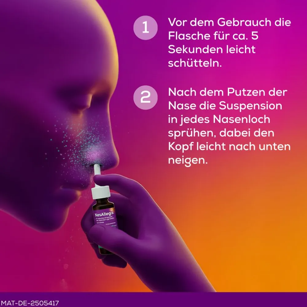 NasAllegra® Heuschnupfenspray I 2-in-1 Wirkstoffkombi bei Pollenallergie - Jetzt 10% mit dem Code nattermann10 sparen*> Online
