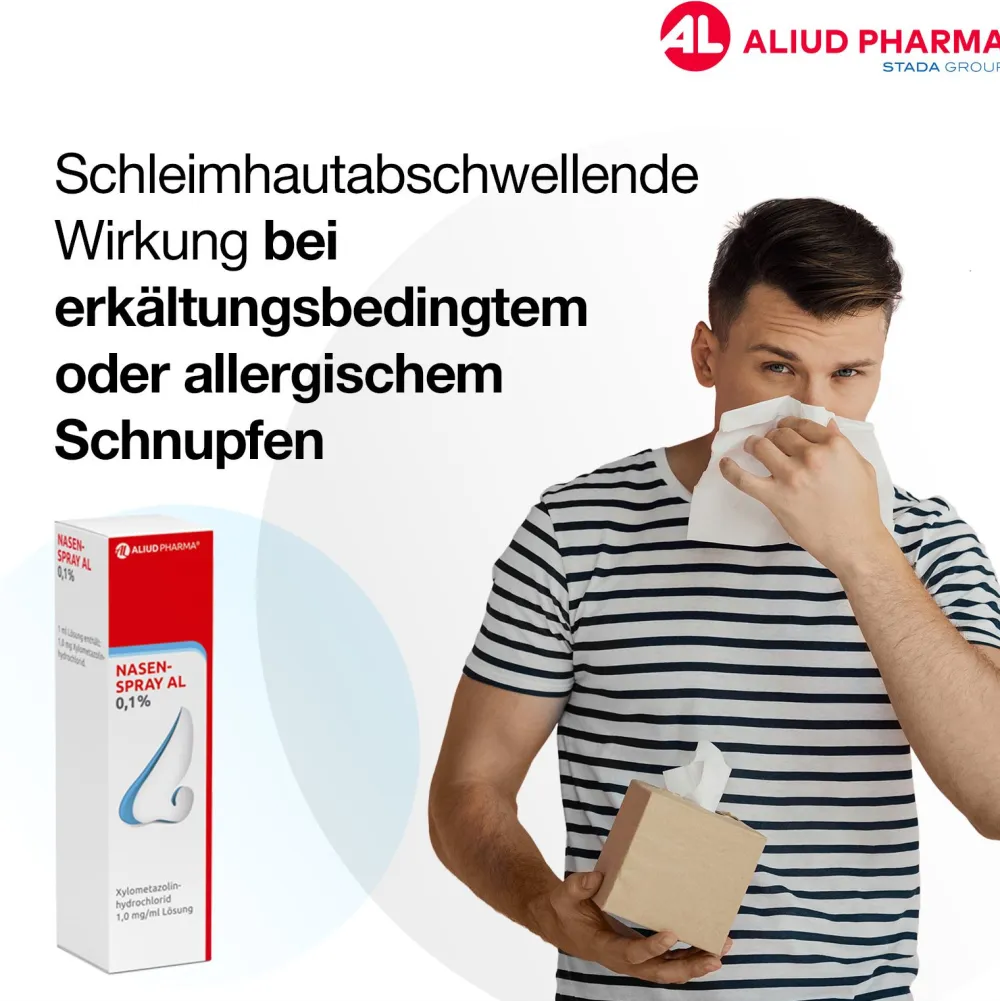 Nasenspray AL 0,1 % bei Schnupfen|Aliud Best