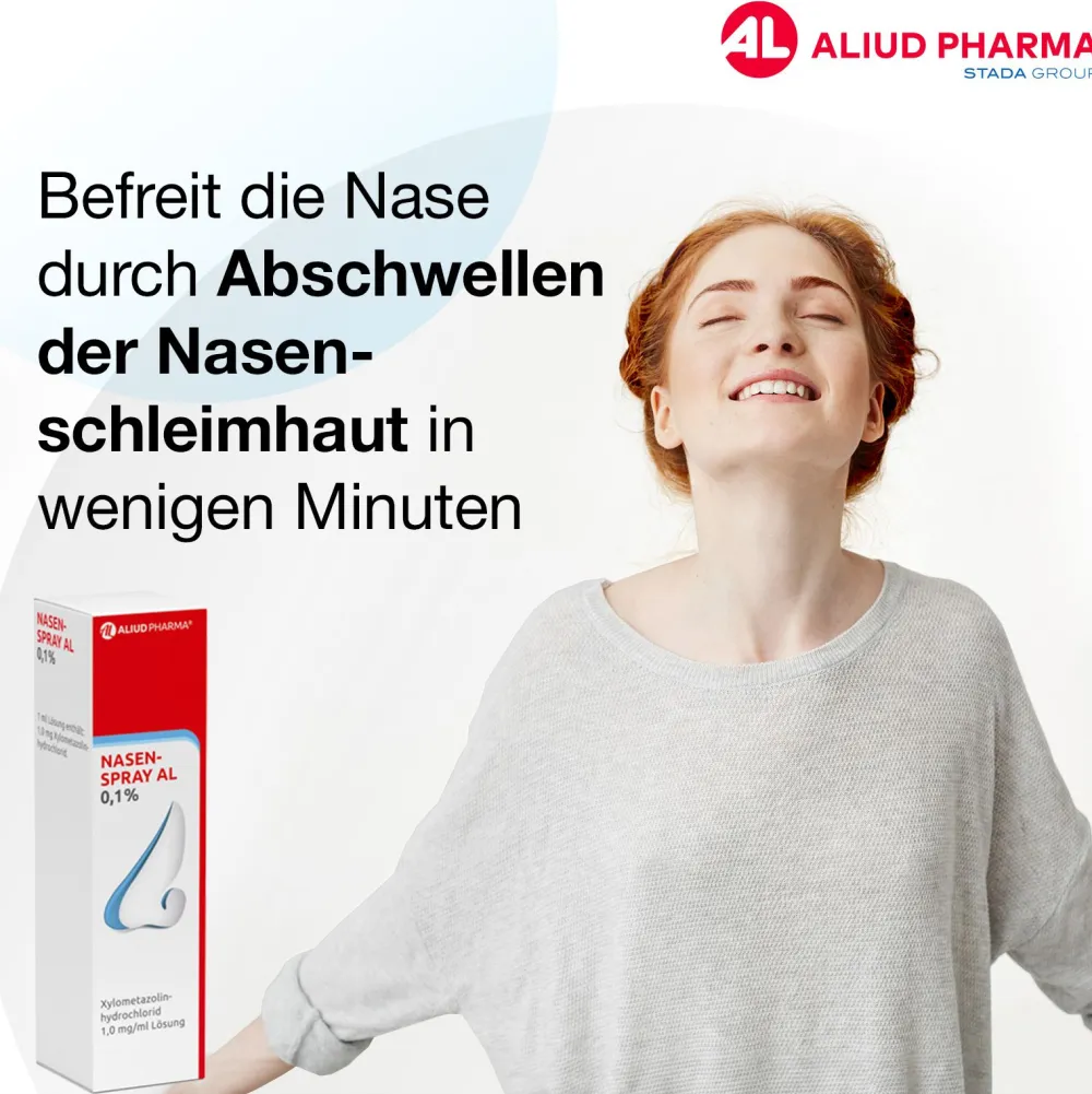 Nasenspray AL 0,1 % bei Schnupfen|Aliud Best