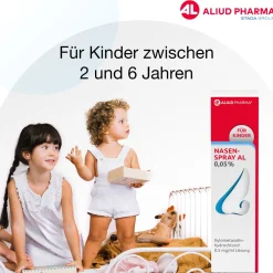 Nasenspray AL 0,05 % bei Schnupfen  für Kinder zwischen 2 und 6 Jahren>Aliud Hot