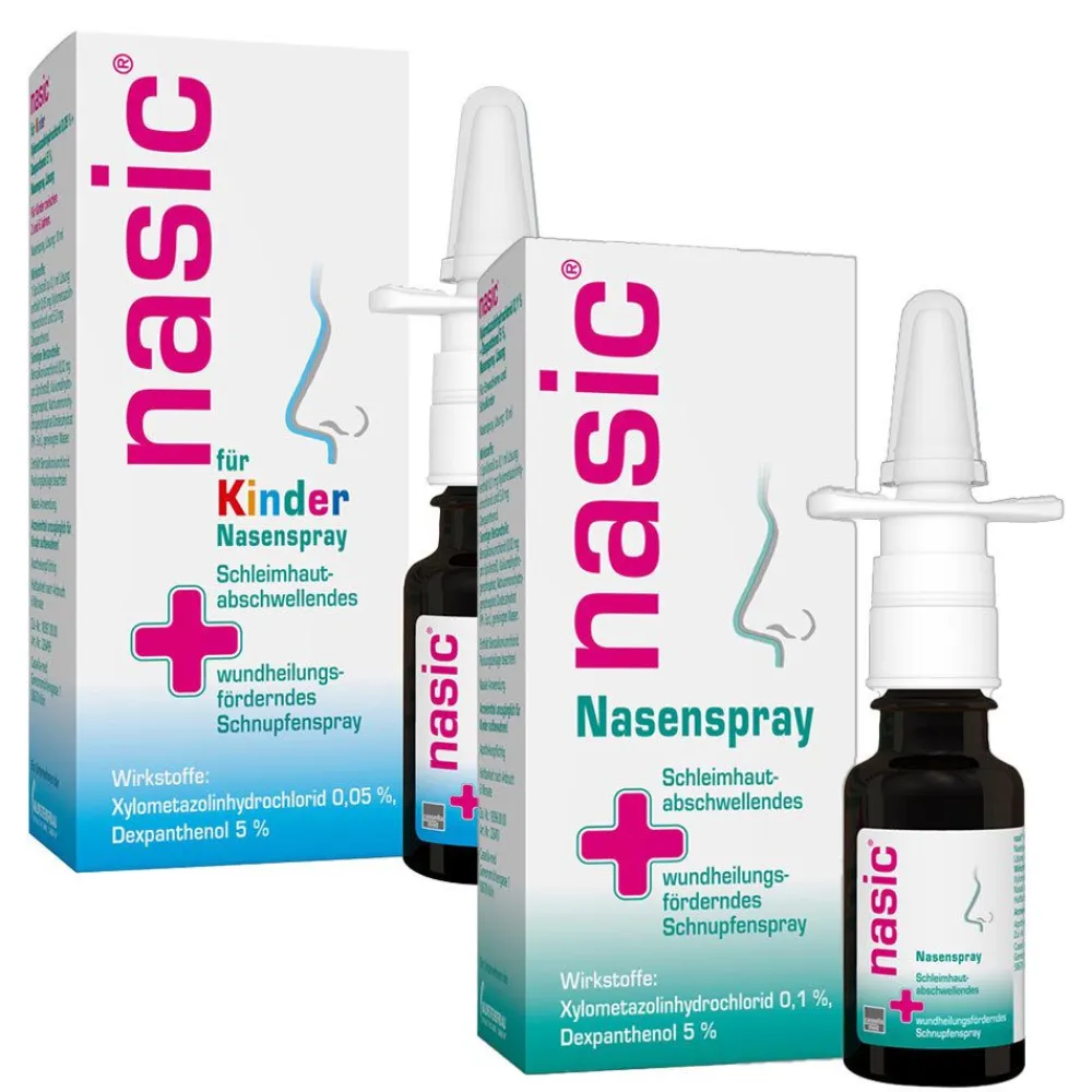 nasic® Nasenspray + nasic® für Kinder Nasenspray| Discount