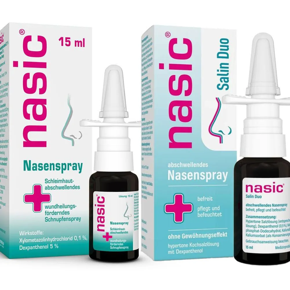 nasic® Nasenspray + nasic® Salin Duo Nasenspray| Discount
