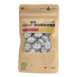 natürlich CBD BIO-Hanfbonbons Himbeere Zitrone| New