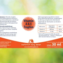 Vitamin A & E Tropfen|natürlich lang leben Clearance