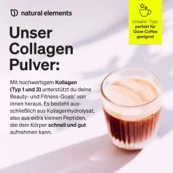 Collagen Pulver – Kollagen Hydrolysat Peptide – Kollagen Typ 1 und 3 – Neutral|natural elements Online