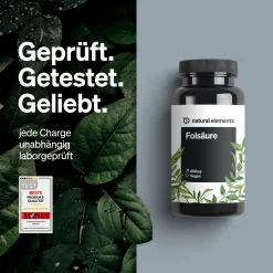 Folsäure – 400 Tabletten – 400mcg pro Tagesdosis – Kinderwunsch und Schwangerschaft><noscript><img width=