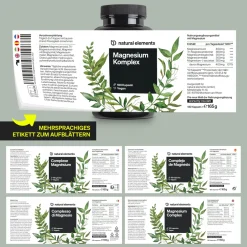 Magnesium Komplex – 5 hochwertige Verbindungen – 400mg elementares Magnesium/Tag|natural elements Online