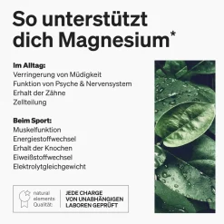 Magnesium Komplex – 5 hochwertige Verbindungen – 400mg elementares Magnesium/Tag|natural elements Online