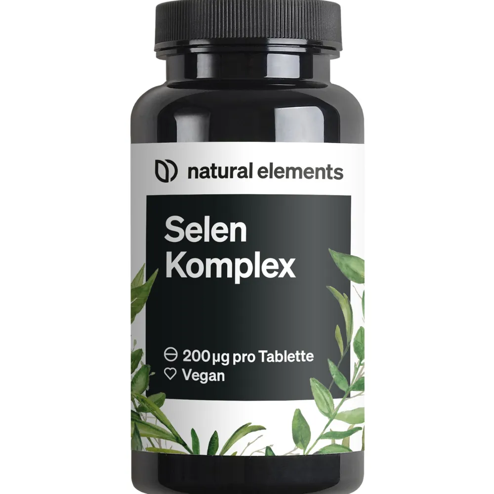 Selen Komplex – 365 Tabletten mit je 200µg – aus Natriumselenit und Selenmethionin|natural elements Online