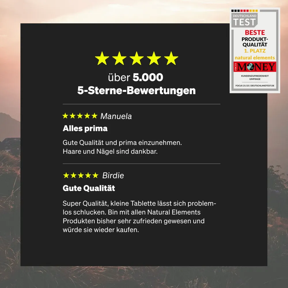 Selen Komplex – 365 Tabletten mit je 200µg – aus Natriumselenit und Selenmethionin|natural elements Online