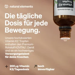 Vitamin K2 MK-7 200µg – 50 ml – all-Trans Gehalt ><noscript><img width=